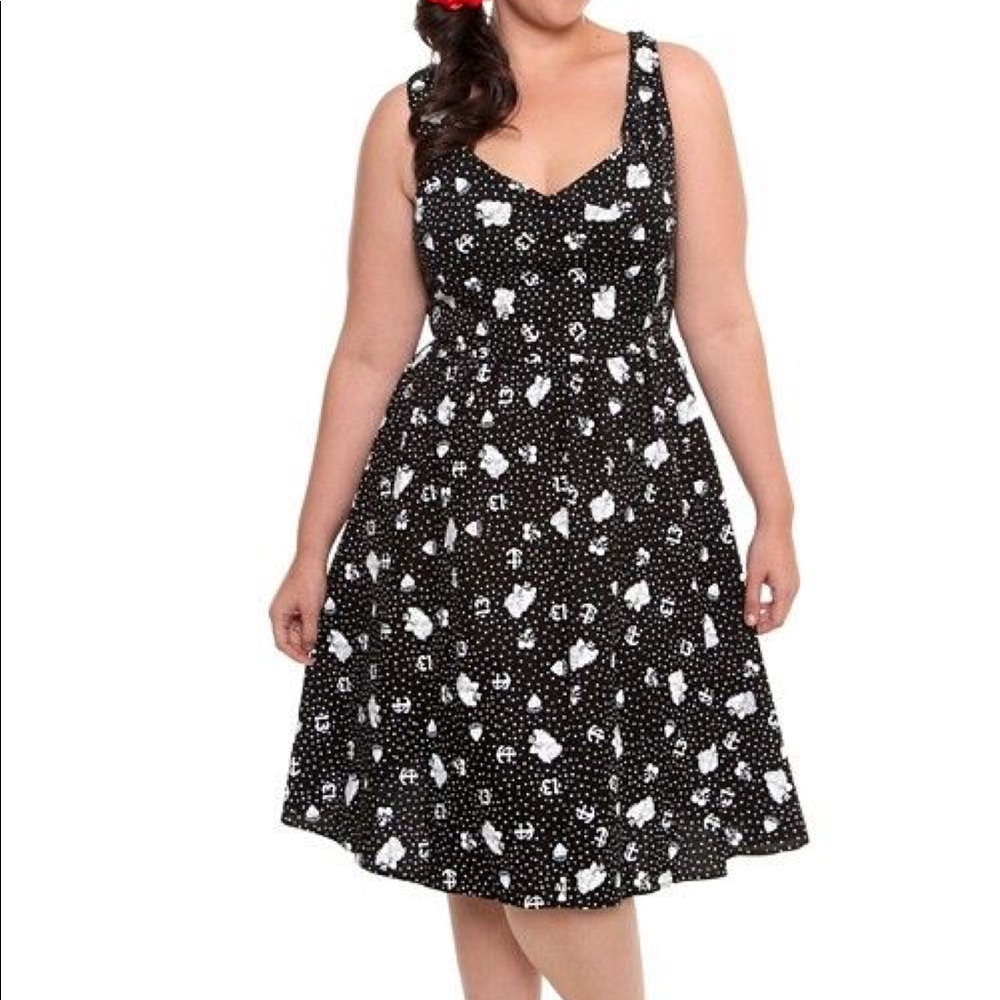 Pin Up Dress Full Skirt Vintage Style
